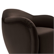 Compose Swivel Armchair in Chocolate Brown