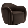 Compose Swivel Armchair in Chocolate Brown