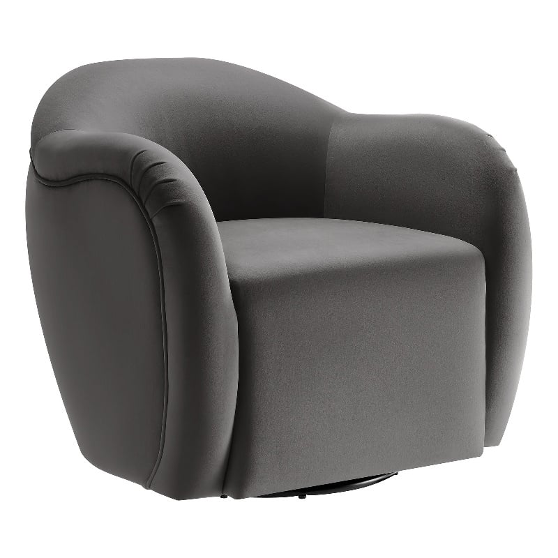 Compose Swivel Armchair in Storm Gray