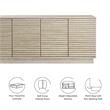 Render Sideboard Cabinet TV Stand in Travertine