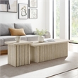 Render Coffee Tables Set of 2 in Travertine