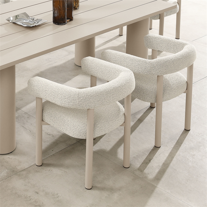 Nautica Dining Armchairs Set of 2 in Ivory Taupe