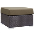 Modway Convene 4-Piece Outdoor Patio Sectional Set in Espresso/Mocha