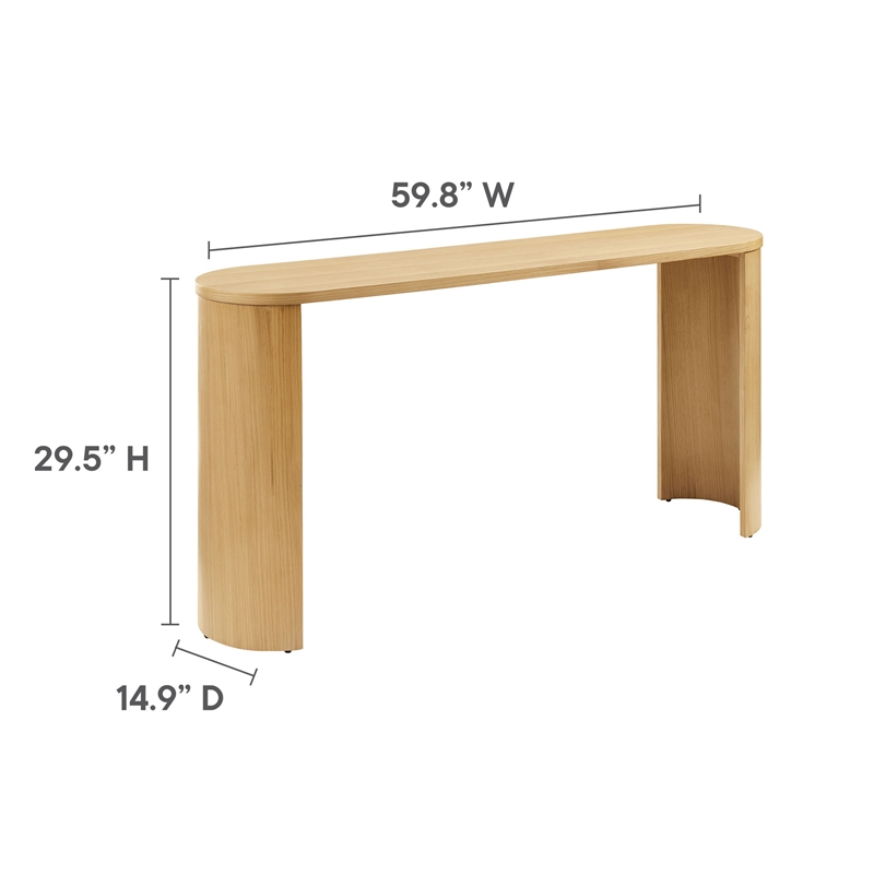 Aspect Entryway Console Table in Oak
