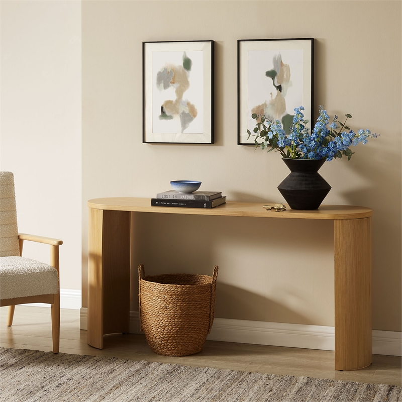 Aspect Entryway Console Table in Oak