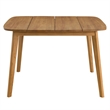 Vienna 5-Piece Dining Set with Curved-Back Armchairs in Natural Natural