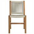 Vienna 5-Piece Dining Set with Armless Chairs in Natural Natural