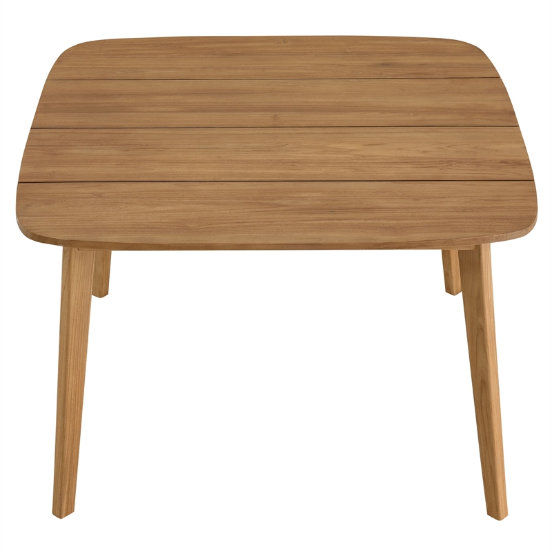 Vienna 5-Piece Dining Set with Armless Chairs in Natural Natural