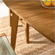 Vienna 5-Piece Dining Set with Armless Chairs in Natural Natural