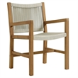 Vienna 5-Piece Dining Set with Armchairs in Natural Natural