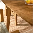 Vienna 5-Piece Dining Set with Armchairs in Natural Natural
