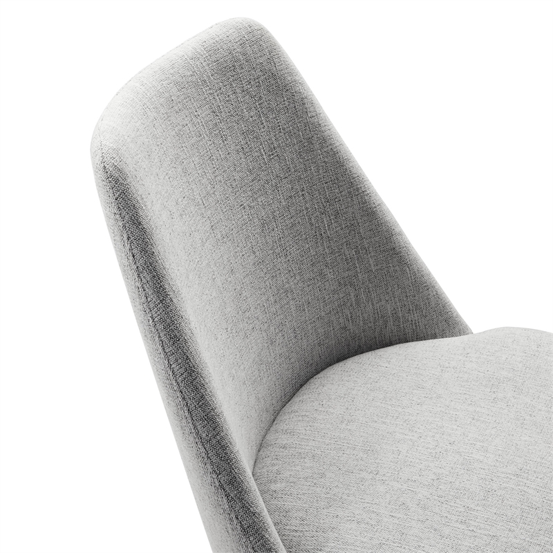 Lippa Swivel Dining Chair in Black Light Gray