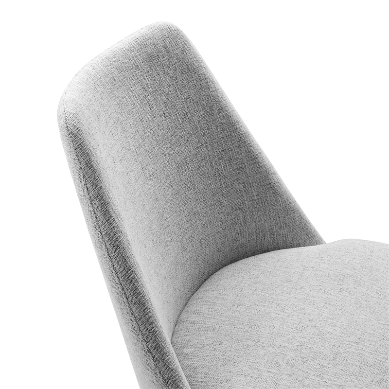 Lippa Swivel Dining Chair in White Light Gray