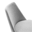 Lippa Swivel Dining Chair in White Light Gray