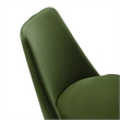 Lippa Swivel Dining Chair in White Moss Green