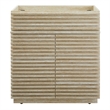 Render Bathroom Vanity Cabinet (Sink Not Included) in Travertine