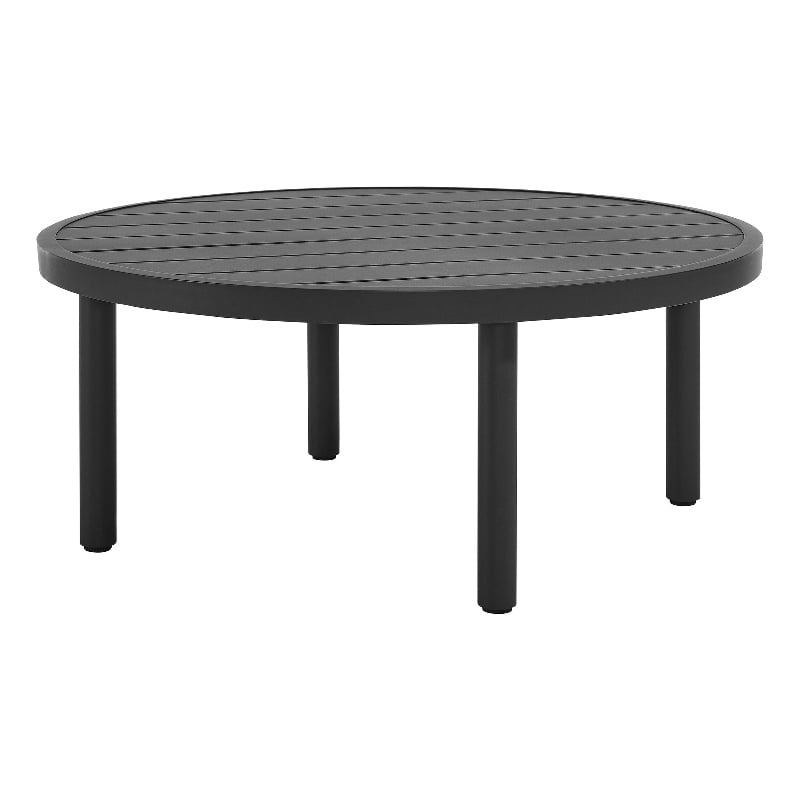 Modway Terrace Powder-Coated Aluminum Coffee Table in Graphite