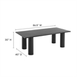 Modway Dining Table in Graphite