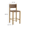 Parkland Counter Stools Set of 2 in Natural