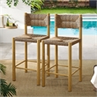 Parkland Counter Stools Set of 2 in Natural