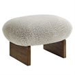 Loyal Accent Chair and Ottoman Set in River Rock Walnut