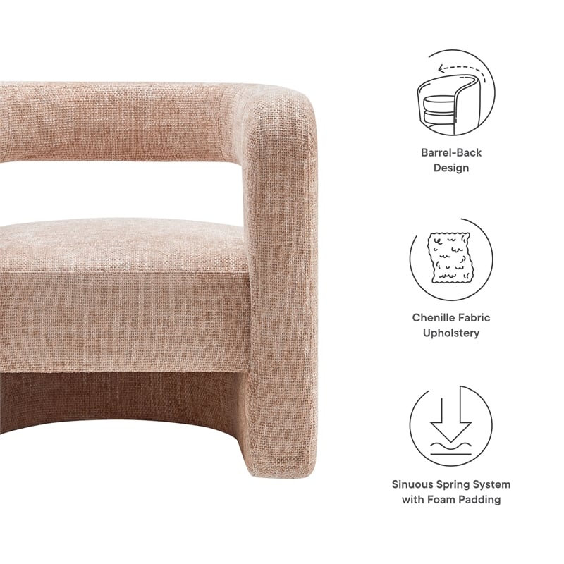 Jaylin Accent Chair in Blush