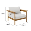 Wren Armchair in Natural Sail