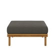 Wren Ottoman in Natural Flint Gray