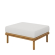 Wren Ottoman in Natural Sail