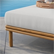 Wren Ottoman in Natural Sail