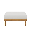 Wren Ottoman in Natural Sail