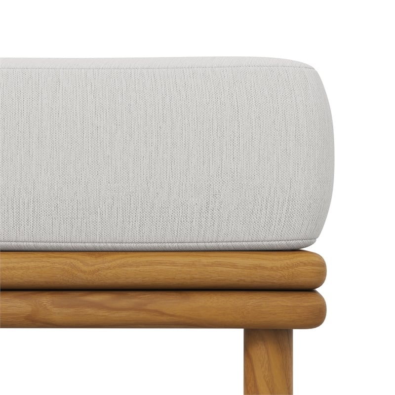 Wren Ottoman in Natural Sail