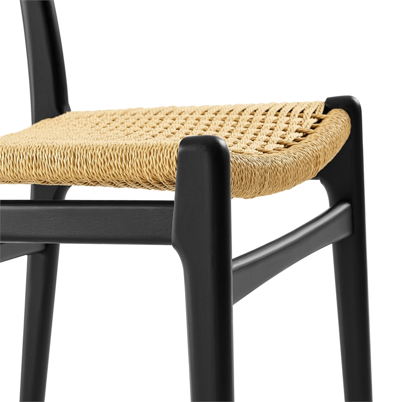Wynn Dining Side Chairs Set of 2 in Black Natural