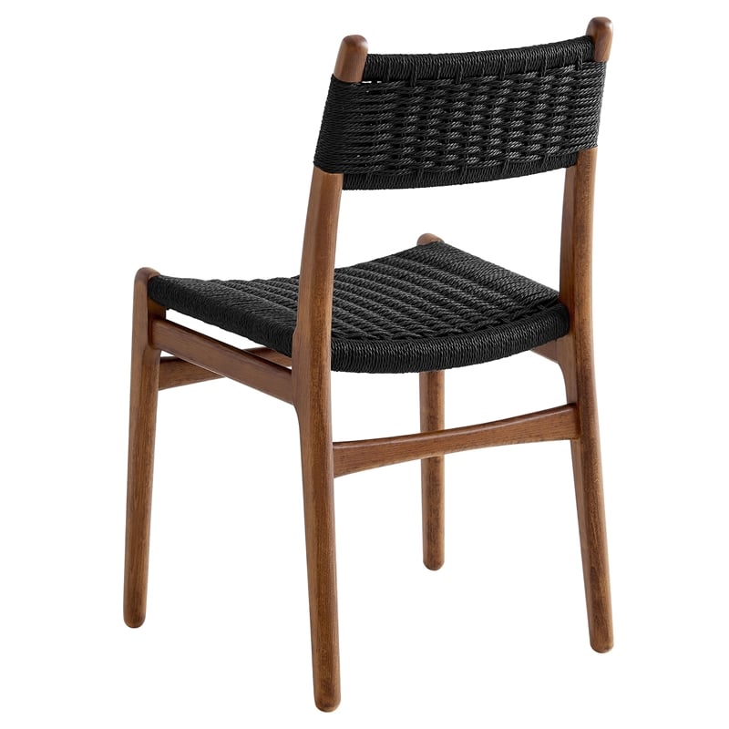 Wynn Dining Side Chairs Set of 2 in Walnut Black
