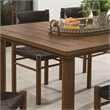 Modway Parkland 7-Piece Dining Table and Chairs Set in Walnut