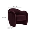 Compose Accent Chair in Mulberry