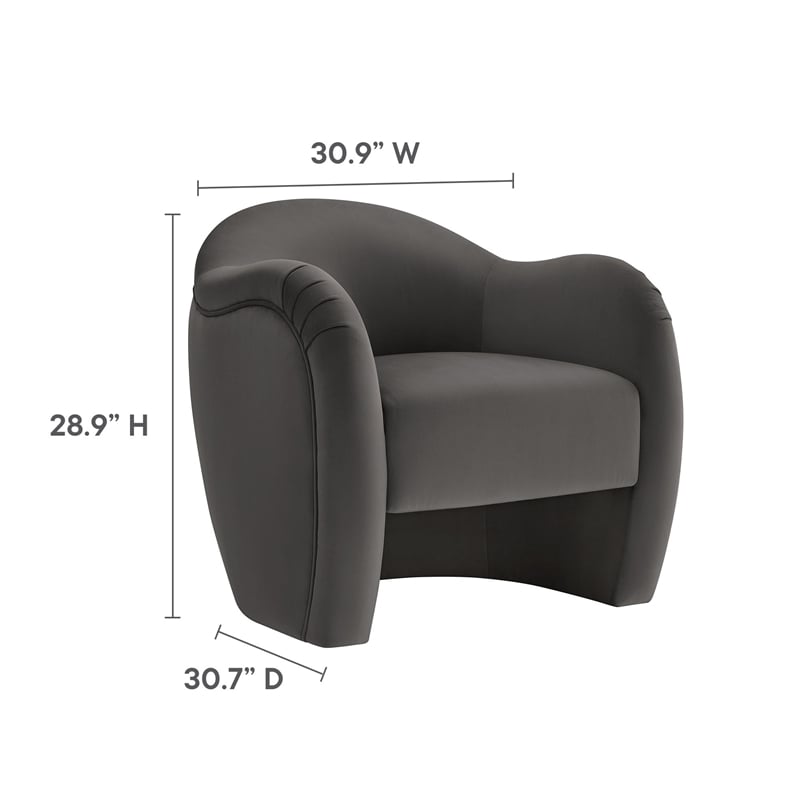 Compose Accent Chair in Storm Gray