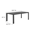Tahoe Dining Table in Gray