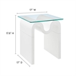 Ondine Side Table in White
