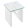Ondine Side Table in White