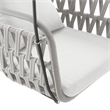 Kaliah Swing Chair in Light Gray White