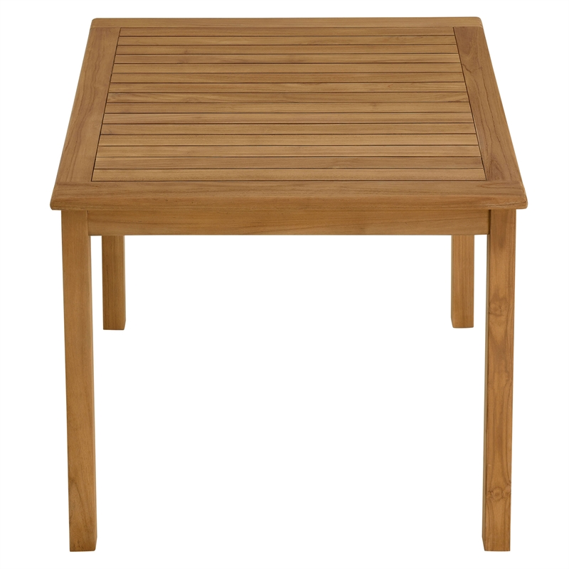 Vienna 5-Piece Dining Set with Rope Folding Chairs in Natural Natural