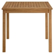Vienna 5-Piece Dining Set with Rope Folding Chairs in Natural Natural