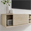 Render Wall-Mount Media Console TV Stand in Travertine