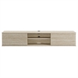 Render Wall-Mount Media Console TV Stand in Travertine