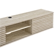Render Wall-Mount Media Console TV Stand in Travertine