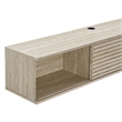 Render Wall-Mount Media Console TV Stand in Travertine