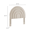 Solana Twin Headboard in Almond