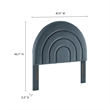 Solana Twin Headboard in Cadet Blue