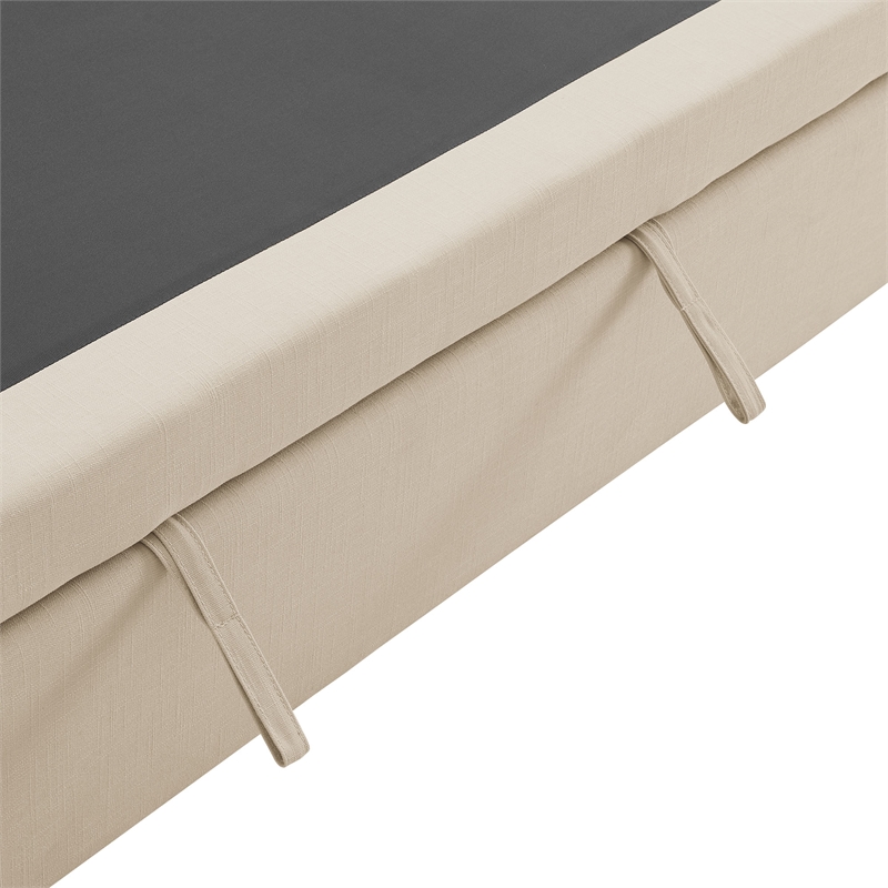 Modway Commix Down Filled Overstuffed Sleeper Sofa w/Throw Pillows - Light Beige